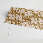 INDRA POPPY OCHRE Wrapping Paper Gallery Image 2