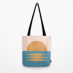 Sunrise Geometric - Midcentury Style Tote Bag Gallery Image 2