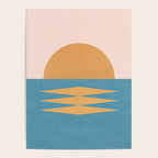 Sunrise Geometric - Midcentury Style Poster Gallery Image 4