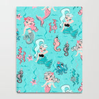 Babydoll Mermaids on Aqua Notebook Gallery Image 4