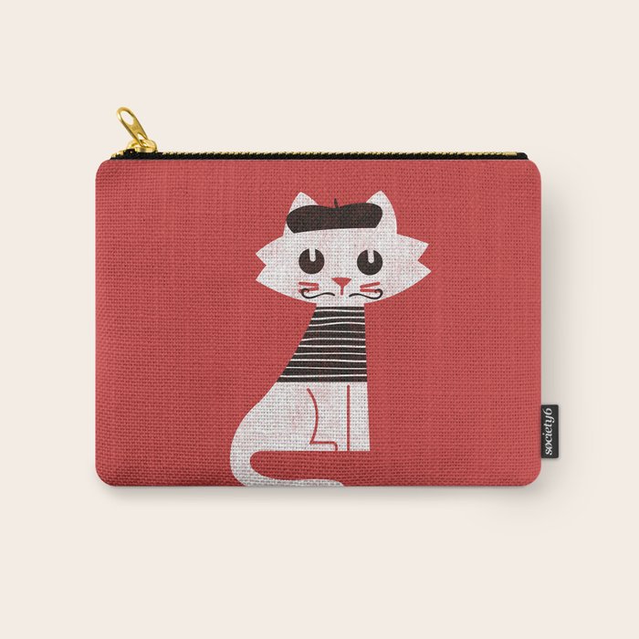 Mark the cat goes to Paris Carry All Pouch Gallery Image 1