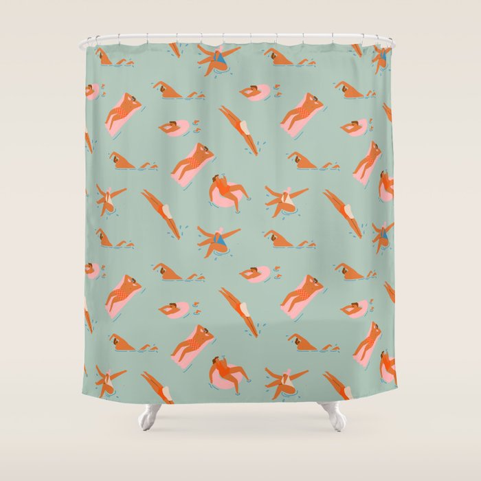 Pool Shower Curtain Gallery Image 1