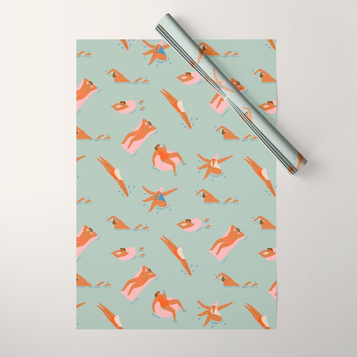 Pool Wrapping Paper Gallery Image 1
