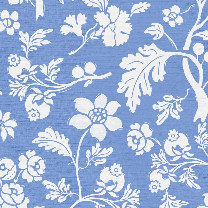 Vintage Style Chintz Florals On Blue Coffee Mug Gallery Image 2