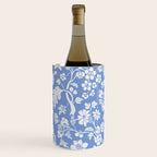 Vintage Style Chintz Florals On Blue Wine Chiller Gallery Image 3