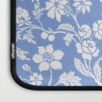 Vintage Style Chintz Florals On Blue Laptop Sleeve Gallery Image 3