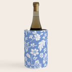 Vintage Style Chintz Florals On Blue Wine Chiller Gallery Image 1
