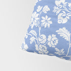 Vintage Style Chintz Florals On Blue Pillow Sham Gallery Image 4