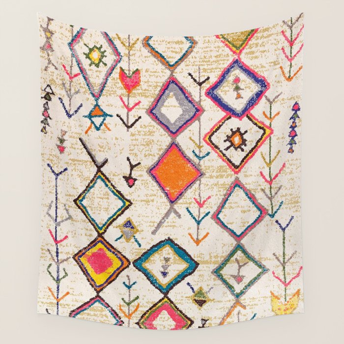 Traditional Vintage Moroccan Berber rug Wall Tapestry Gallery Image 1