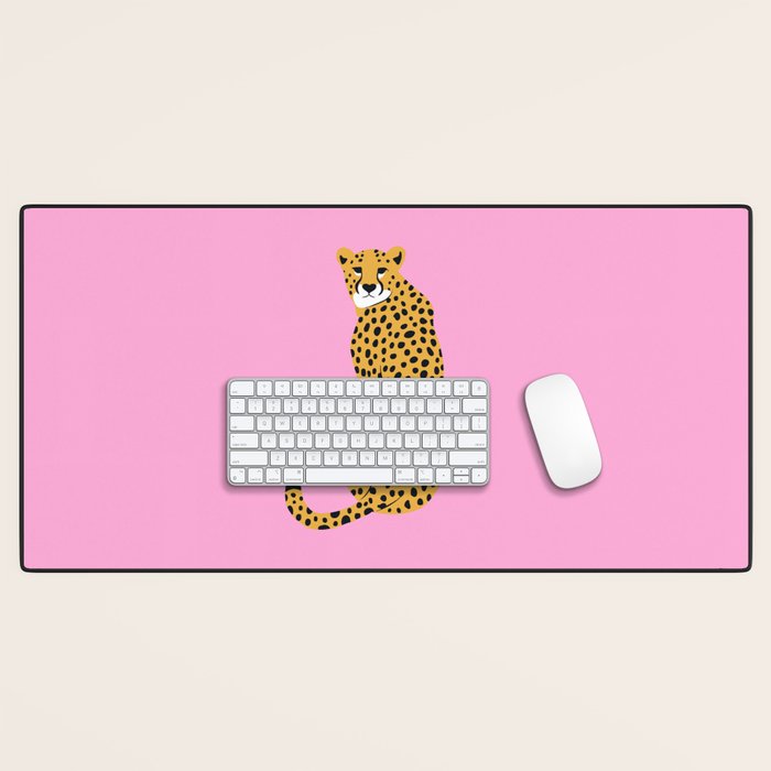 Fierce in Pink  Desk Mat Gallery Image 1