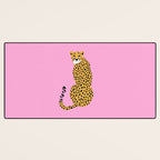 Fierce in Pink  Desk Mat Gallery Image 3