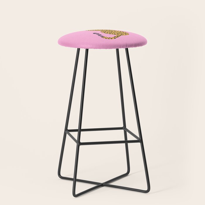 Fierce in Pink  Stool Gallery Image 1