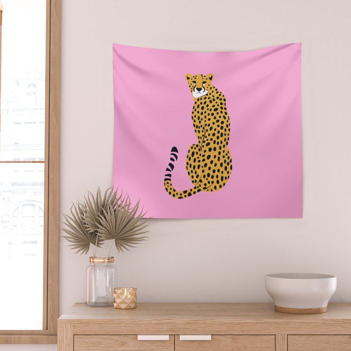 Fierce in Pink  Wall Tapestry Gallery Image 2