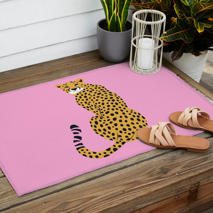 Fierce in Pink  Outdoor Rug Gallery Image 2