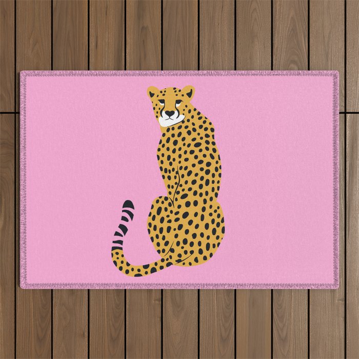 Fierce in Pink  Outdoor Rug Gallery Image 1