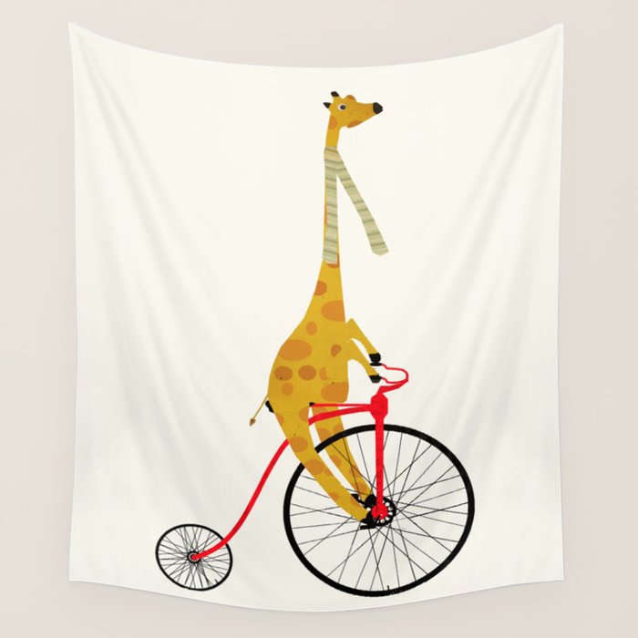 the high wheeler Wall Tapestry Gallery Image 1