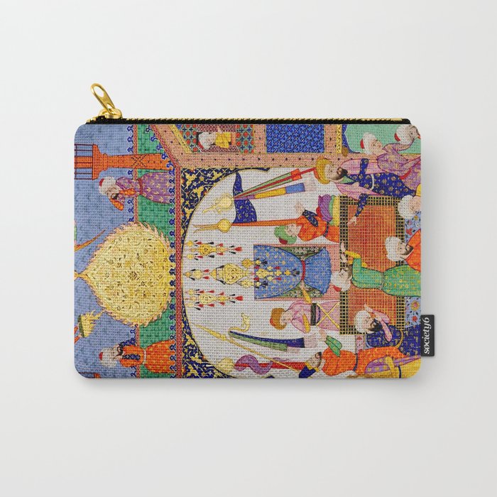  Karkhi, porter at the tomb of Imam Riza, being honoured Islamic Antique Art  Carry All Pouch Gallery Image 1
