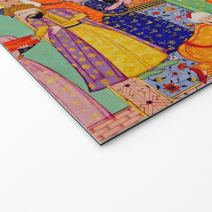  Karkhi, porter at the tomb of Imam Riza, being honoured Islamic Antique Art  Welcome Mat Gallery Image 2