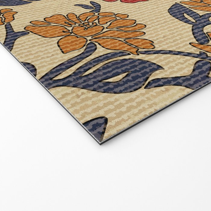 Vintage victorian floral upholstery fabric light background Welcome Mat Gallery Image 2