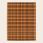 Autumn Retro 70s Plaid Pattern in Brown and Orange Poster Gallery Image 4