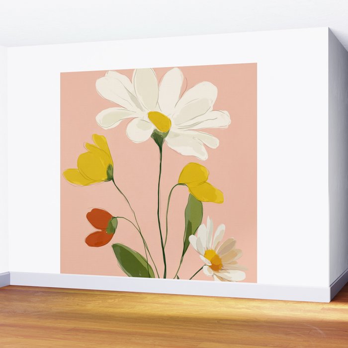 Daisy Daydream Wall Mural Gallery Image 2