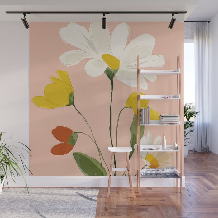 Daisy Daydream Wall Mural Gallery Image 1