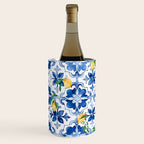 Blue tiles,mosaic,Mediterranean tiles,majolica art ,lemon ,citrus, Wine Chiller Gallery Image 2