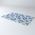 Blue tiles,mosaic,Mediterranean tiles,majolica art ,lemon ,citrus, Rug Gallery Image 3