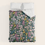 Wildflower Field on Pine Grove - Pink, Orange, Blue, & Purple Duvet Cover Gallery Image 6