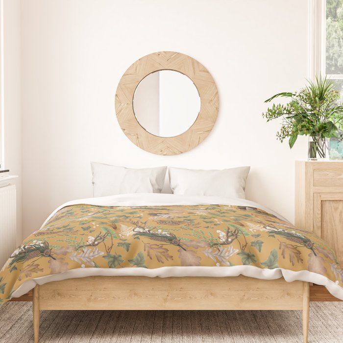 Bohemian Leafy Forest Duvet Cover Gallery Image 3