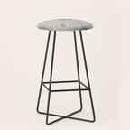 Antique Persian Cream Blue Pearl Carpet Stool Gallery Image 1