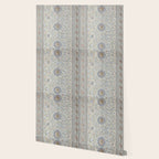 Antique Persian Cream Blue Pearl Carpet Wallpaper Gallery Image 2