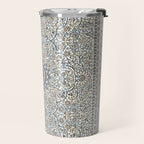 Antique Persian Cream Blue Pearl Carpet Travel Mug Gallery Image 2