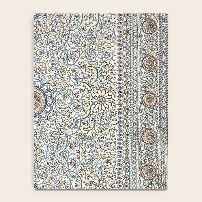 Antique Persian Cream Blue Pearl Carpet Notebook Gallery Image 4