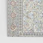 Antique Persian Cream Blue Pearl Carpet Poster Gallery Image 3