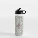 Antique Persian Cream Blue Pearl Carpet Water Bottle Gallery Image 1
