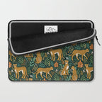 Spring Cheetah Pattern II - Lush Green Laptop Sleeve Gallery Image 2