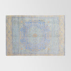 Powder Blue Lemon Antique Persian Mamluk Rug Gallery Image 2