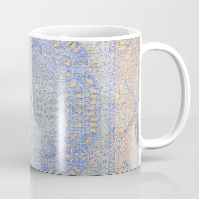 Powder Blue Lemon Antique Persian Mamluk Coffee Mug Gallery Image 1