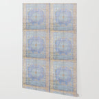 Powder Blue Lemon Antique Persian Mamluk Wallpaper Gallery Image 2