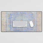 Powder Blue Lemon Antique Persian Mamluk Desk Mat Gallery Image 1