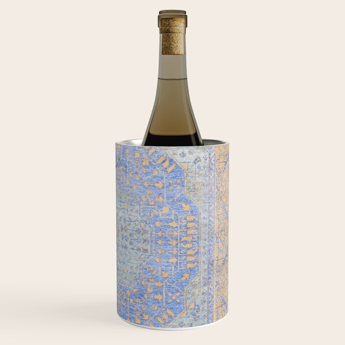 Powder Blue Lemon Antique Persian Mamluk Wine Chiller Gallery Image 3