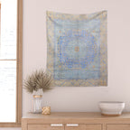 Powder Blue Lemon Antique Persian Mamluk Wall Tapestry Gallery Image 2