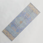 Powder Blue Lemon Antique Persian Mamluk Yoga Mat Gallery Image 1