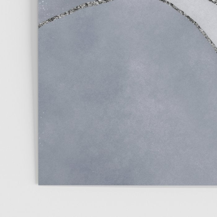 Abstract Line Work Blue Grey Poster Gallery Image 3