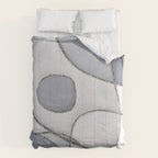 Abstract Line Work Blue Grey Comforter Gallery Image 6