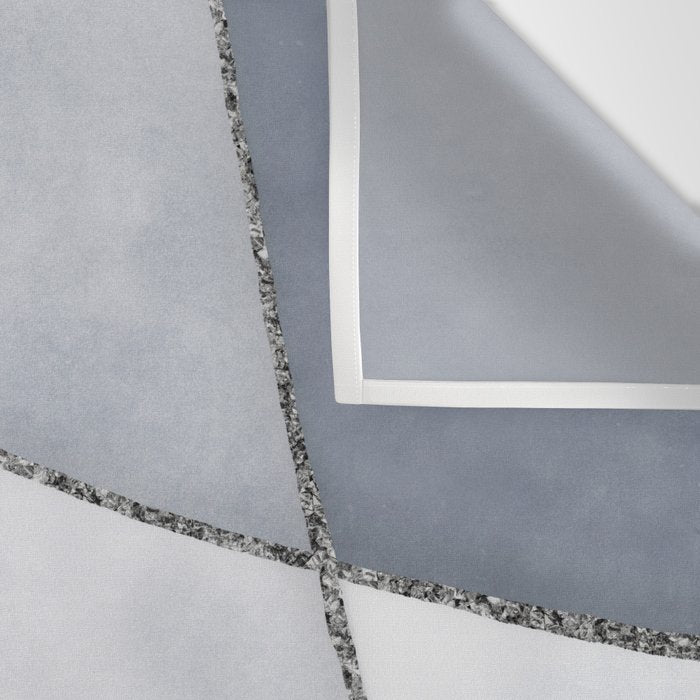 Abstract Line Work Blue Grey Wall Tapestry Gallery Image 3