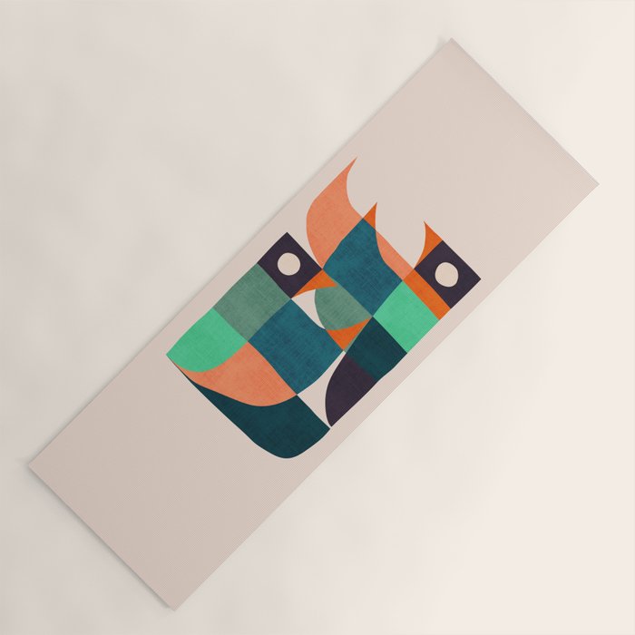 Two birds dancing Yoga Mat Gallery Image 1
