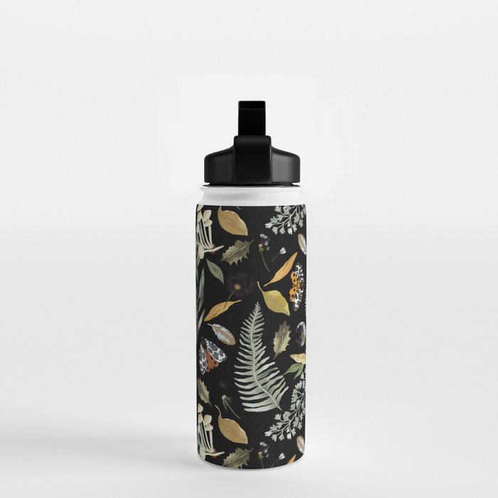 Moths Mystical Woodland D Water Bottle Gallery Image 2