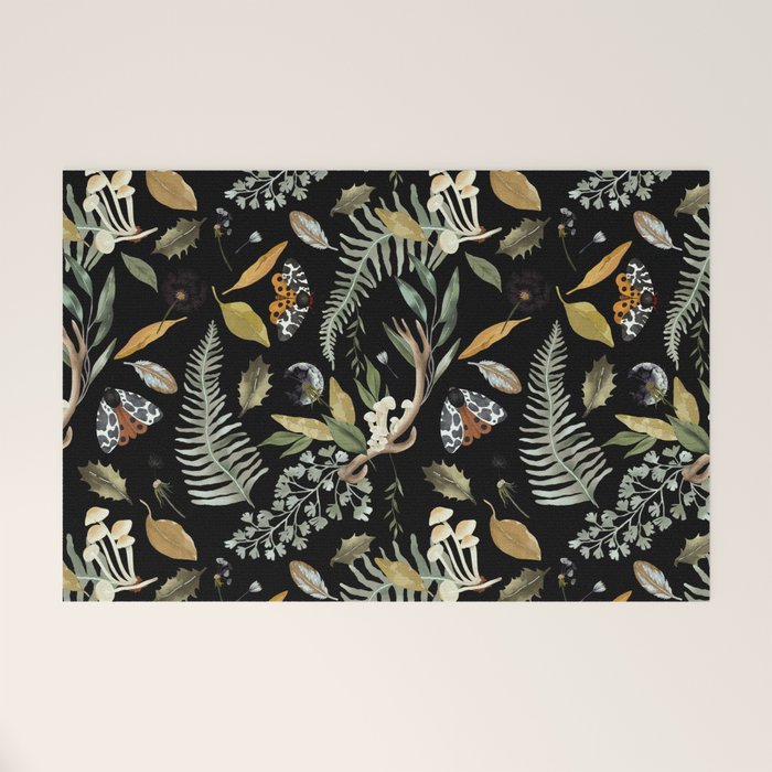 Moths Mystical Woodland D Welcome Mat Gallery Image 1